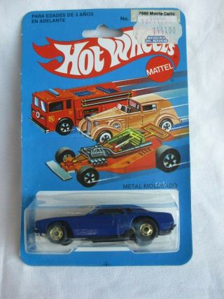 Hot Wheels Rare 1984 Mexican Monte Carlo Stocker Made In Mexico Sealed/card