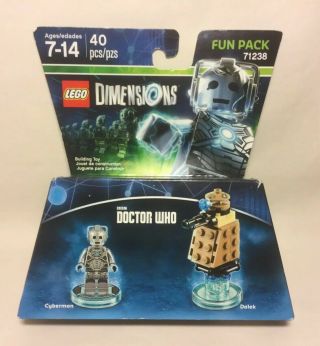 Lego Dimensions Fun Pack 71238 Doctor Who Cyberman & Dalek Figures