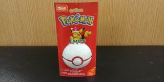 Mega Construx Pokemon Holiday Pikachu Poke Ball Red & White Fvk72