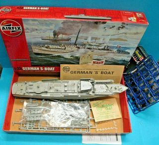Airfix A10280 1/72 Wwii German Navy Torpedo S - Boat Started Kit Spares