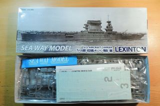 Fujimi 1/700 U.  S.  Aircraft Carrier Lexinton `battle Of The Coral Sea 
