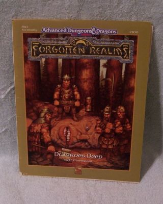 Ad&d 2nd Ed Forgotten Realms Dwarves Deep Fr11 Accessory Trs 9300