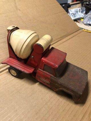 Vintage Tonka Toys Jeep Cement Mixer Construction Truck Pressed Steel 1960s 2