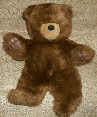 18 " Big Vintage 1986 Applause Zachary Brown Teddy Bear Stuffed Animal Plush Toy