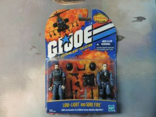 G.  I.  Joe 2001 Special Collectors Edition Low - Light & Sure Fire Figure Set Hasbro