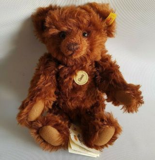 Steiff 1999 Rare 13 " Classic Mohair Growler Teddy Bear Red - Brown No 004490