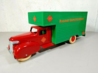 Vintage 1930s Railway Express Agency (rea) Delivery Truck Pressed Steel
