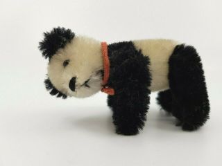 Schuco Mascot Panda Bear Teddy 1950ies Vintage Antique miniature 3.  5 