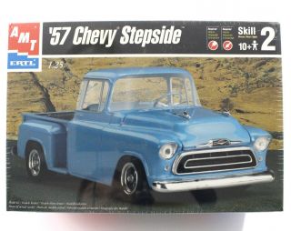 1957 ’57 Chevy Stepside Truck Amt Ertl 1:25 6309 Model Kit Box