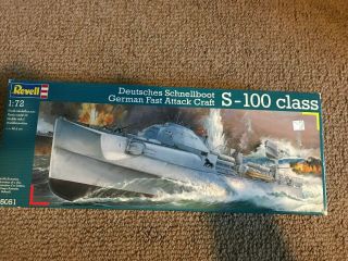 Revell 1/72 German Fast Attack Craft S - 100 Class 05051 Bags In Open Box