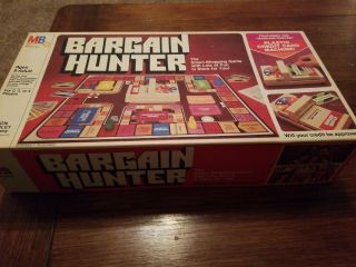 Vintage 1981 Milton Bradley Bargain Hunter Board Game Complete