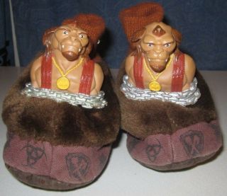 Small Soldiers Plush Archer Slippers Rare Vintage Little Kid Size 7 - 8