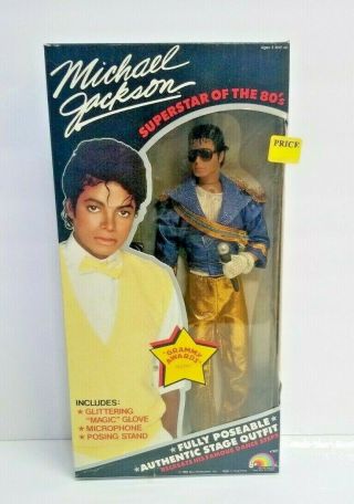 Vintage 1984 Ljn Michael Jackson Doll Grammy Awards Outfit Mib