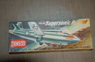 Vintage 1/48 Strombecker Bell X - 1b Supersonic Rocket Research Plane N.  I.  O.  B.