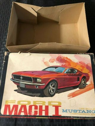 Vintage Amt 1968 Ford Mustang Mach 1 2148 Empty Box Only Rare Model