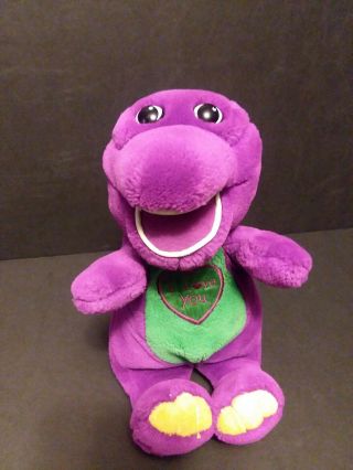 10 " Plush Toy Doll Stuffed Barney The Purple Dinosaur Missing Butt Tag - Shp