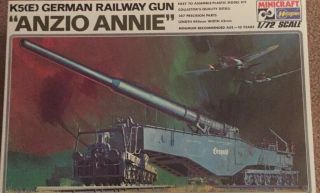 Hasegawa 1/72 Scale K5 (e) German Railway Gun Anzio Annie 728