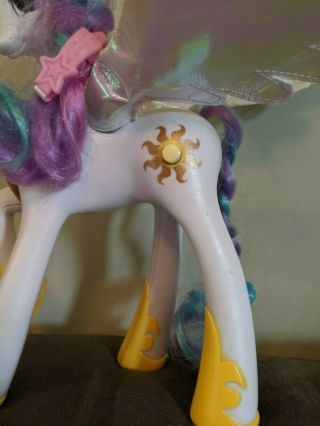 My Little Pony Talking PRINCESS CELESTIA Light Up Wings White Unicorn Hasbro 3