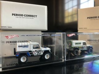 Hot Wheels Period Correct Mercedes G Class And Land Rover Defender 110 IN HAND 2