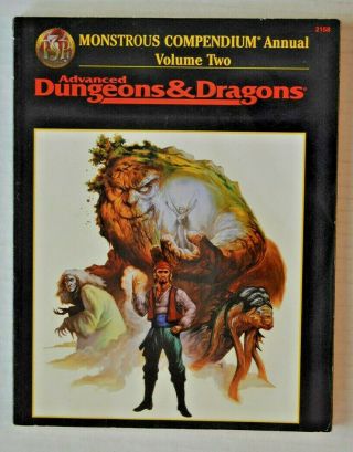 Ad&d Monstrous Compendium Annual Volume Two Dungeons And Dragons 2158