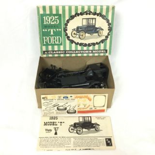 Vintage Amt 1925 Model T Ford Kit 1/25th Collectors W/hot Rod Mods & Decals