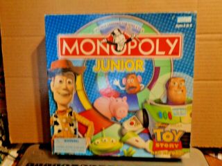 Monopoly Junior Board Game Disney Toy Story And Beyond 2002 – Complete