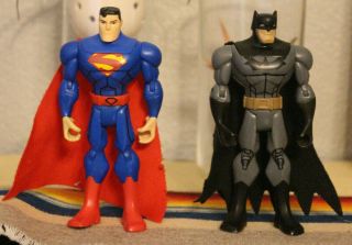 Superman Batman Dc Comics Friends Action Figures 5 Inches Mattel 2012