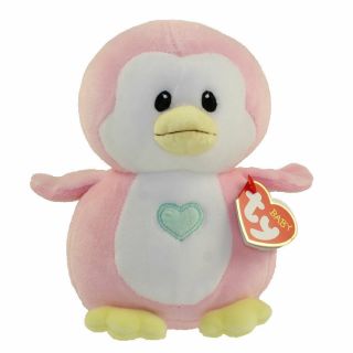Ty Baby Penny The Pink Penguin (soft & Smooth For Infants) - Standard Size