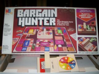 Vintage 1981 Mb Bargain Hunter Board Game 100 Complete
