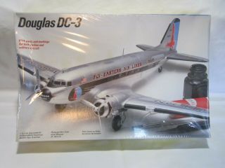 Vintage Collectible Plastic Toy Model Kit 1/72 Scale Testor Dc - 3 Airplane