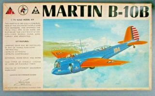 Williams Brothers Inc 1/72nd Scale Martin B - 10b Item No.  72 - 210 In Open Box