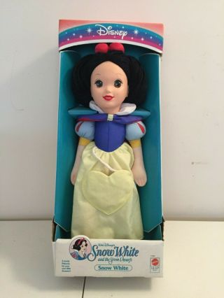 Vintage 1993 Disney Snow White Cloth Doll Mattel