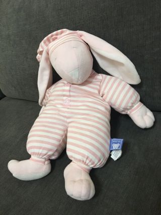 RARE North American Bear Sleepyhead Bunny Plush Pink Striped PJs 15” 3