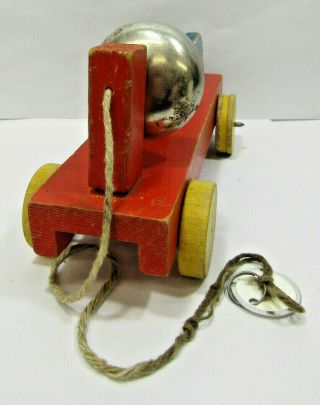 Vintage Fisher Price 1935 Popeye Pull Toy w/ Bell BASE ONLY 2