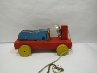 Vintage Fisher Price 1935 Popeye Pull Toy w/ Bell BASE ONLY 3