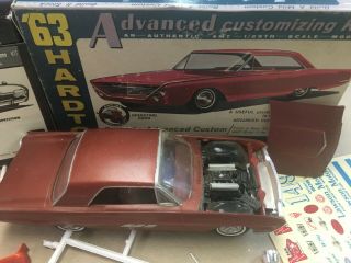 Vintage Amt 1:25 Scale 1963 Thunderbird Ht Model Car Kit Junkyard.