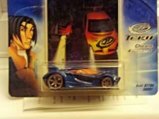 Hot Wheels Acceleracers Teku Chicane Reverse Tampo Blue 4 Of 9