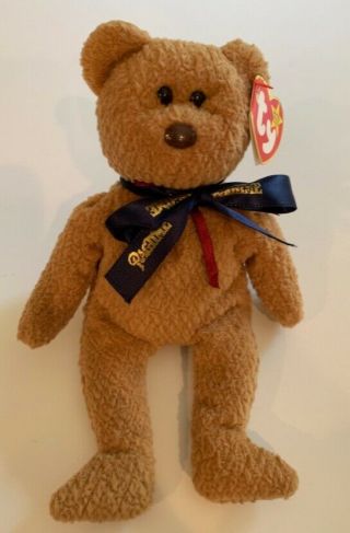 Ty Retired Beanie Baby Curly Bear Broadway Ragtime Musical Giveaway Errors Rare