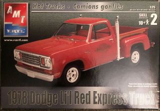 1978 Dodge Lil’ Red Express Truck 1/25 Model Kit - Amt Ertl 2003 Usa