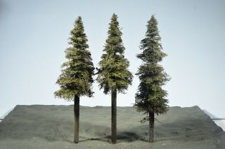 Professionally Made Model Fir Trees,  11 - 12 " High,  N - Ho - O - S,  Priority
