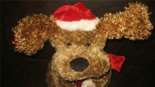 Vtg DAN DEE Singing Plush Dog 4 Christmas Songs Collectors Choice Ears Flop Move 3