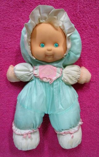 Vintage Fisher Price Puffalump Kids Sherri Green Plush Baby Doll