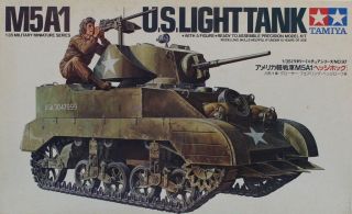 Tamiya 1:35 M5a1 Us Light Tank With Figure Plastic Model Kit Mm197xu