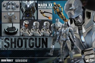 Hot Toys Iron Man Mark Xl 40 Shotgun 1/6 Scale Figure Mms 309 Special Exclusive