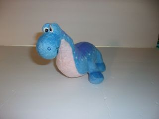 Disney Doc Mcstuffins Bronty The Dinosaur Blue Purple Plush Toy Just Play 10 "