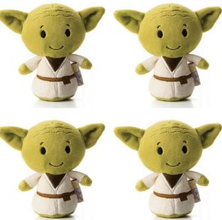 Set Of 4 Baby Yoda 4” Stars Wars The Mandalorian Itty Bitty Plush Stuffed Toy