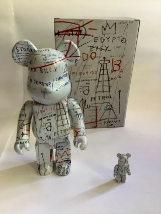 Medicom Toy Bearbrick Jean - Michel Basquiat 400 And 100
