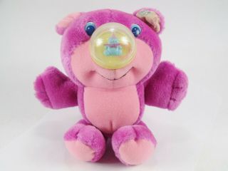 Vintage Nosy Bear Pink Purple Bear Ring Toss