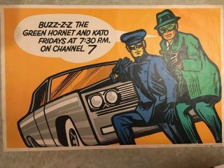 The Green Hornet Vintage 1966 Inside Bus Advertisement For Tv Show
