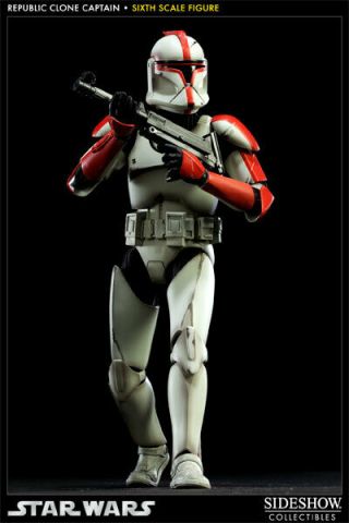 Sideshow Star Wars Clone Captain Phase I Armor 12 " 1/6 Action Figure